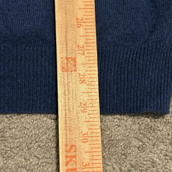 Jos. A. Bank Travelers Men XXL Sweaters 100% Cashmere Knit V-Neck Blue - Picture 7 of 7